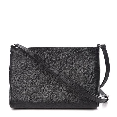 louis vuitton shoulder black empreinte crossbody bag